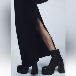 ✨SALE✨ ZARA PLATFORM HEELED ANKLE BOOTS ✨SALE✨